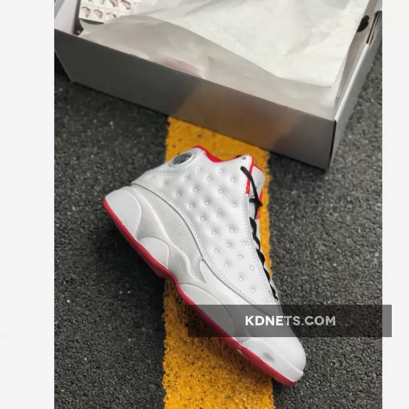 Air Jordan 13 'Alternate' White/Metallic Silver-University Red - history of flight jordan 13