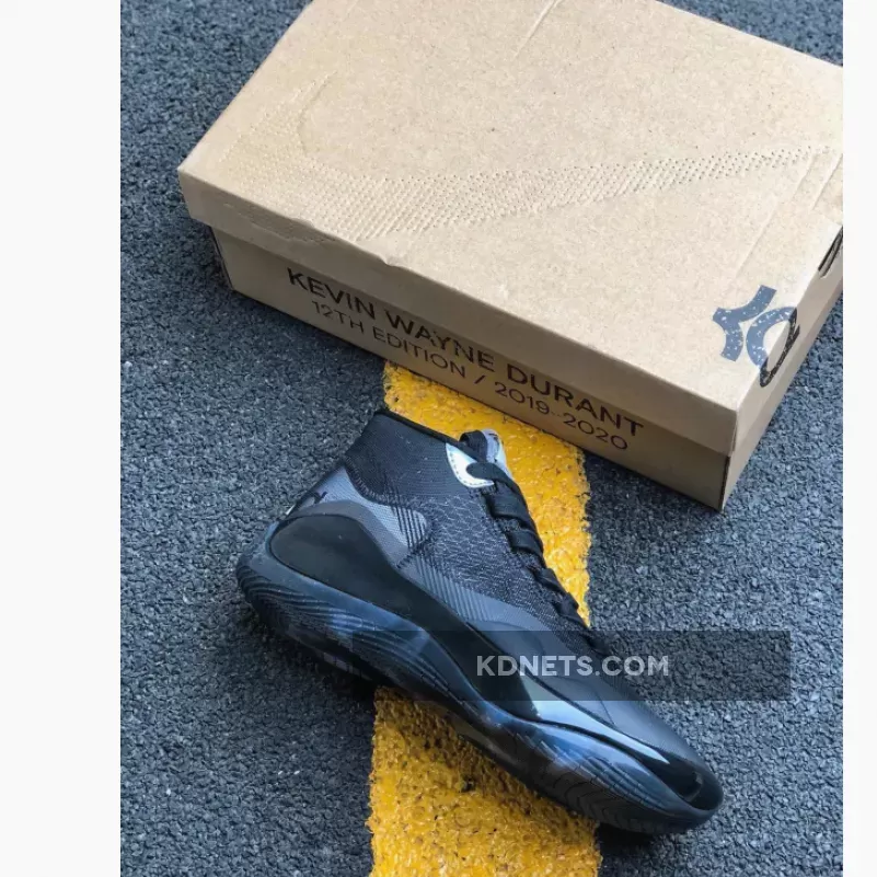Nike KD 12 Black/Anthracite-Cool Grey AR4229-003 #kd 12 anthracite