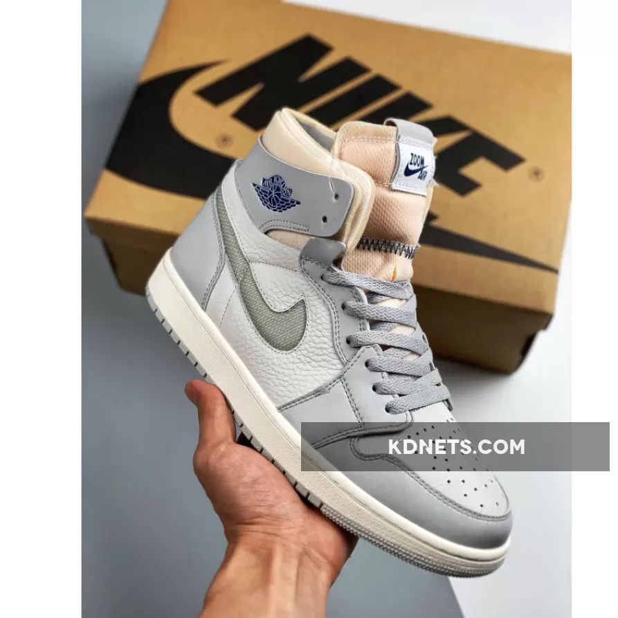 Air Jordan 1 Zoom Comfort 'London' Photon Dust/Light Smoke Grey - Jordan Ldn DH4268-001