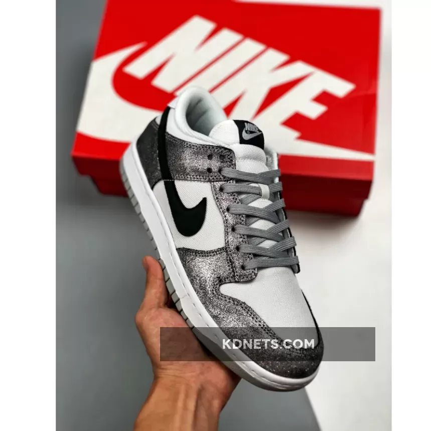 Nike Dunk Low 'Shimmer' White/Metallic Silver-Black - Metallic Nike Dunks DO5882-001