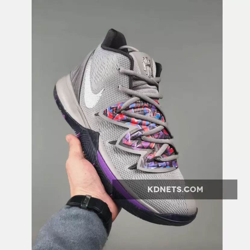 Nike Kyrie 5 "Graffiti" Atmosphere Grey/Metallic Silver