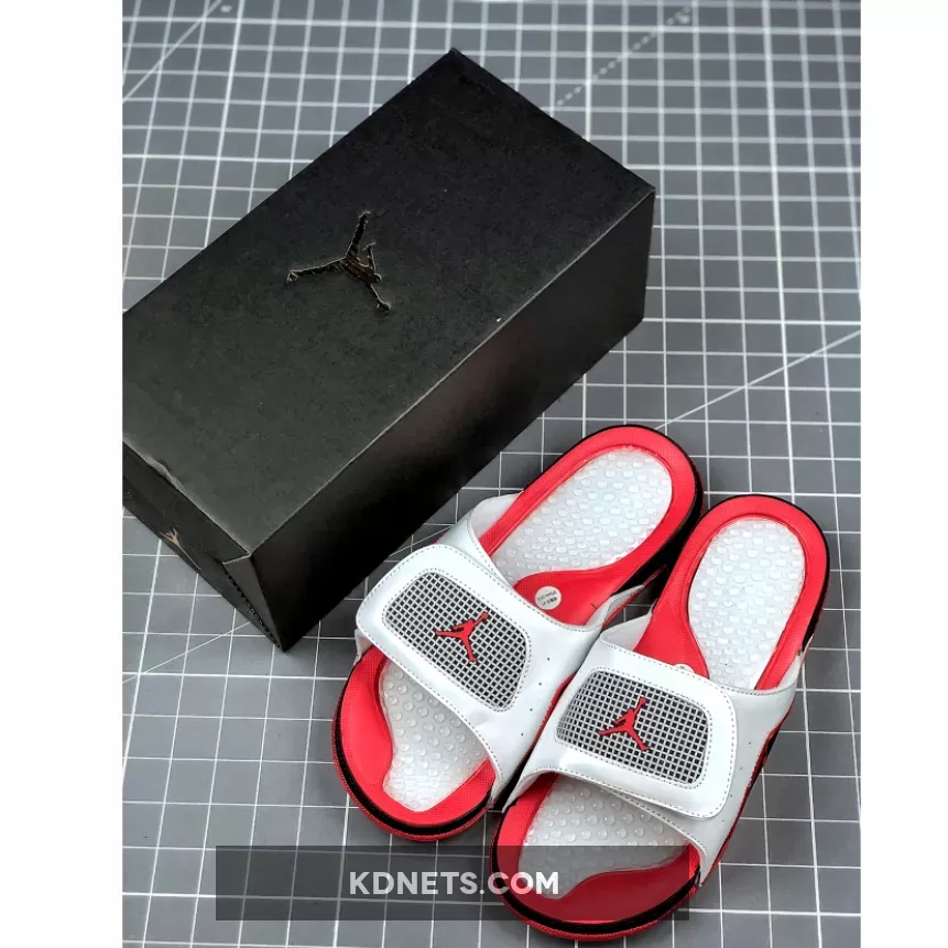 Air Jordan Hydro 13 White Red