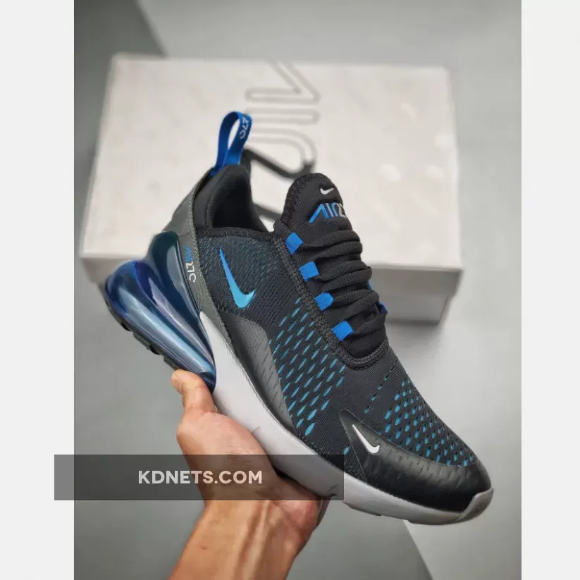 Cheap Men's Nike Air Max 270 Black Photo Blue AH8050-019