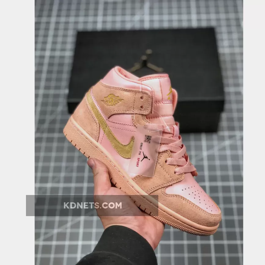 Air Jordan 1 Mid SE GS "Coral Stardust" BQ6931-600