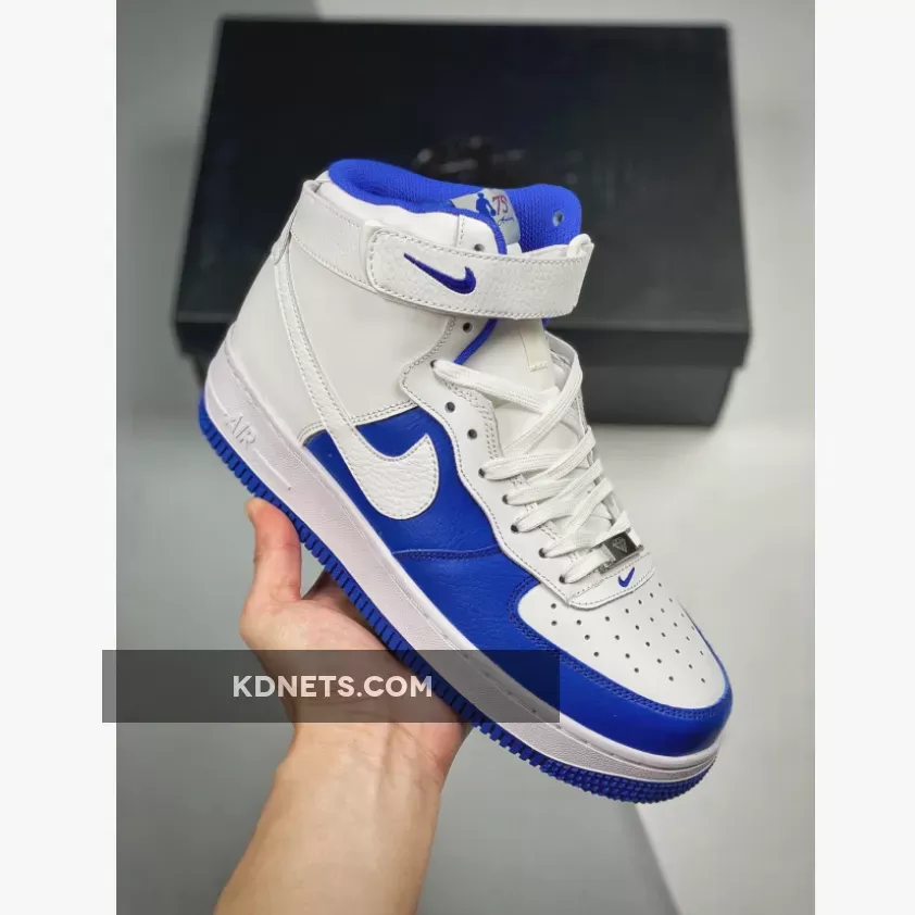 NBA x Nike Air Force 1 High White/Hyper Royal DC8870-100 #nike air force 1 nba 75th anniversary