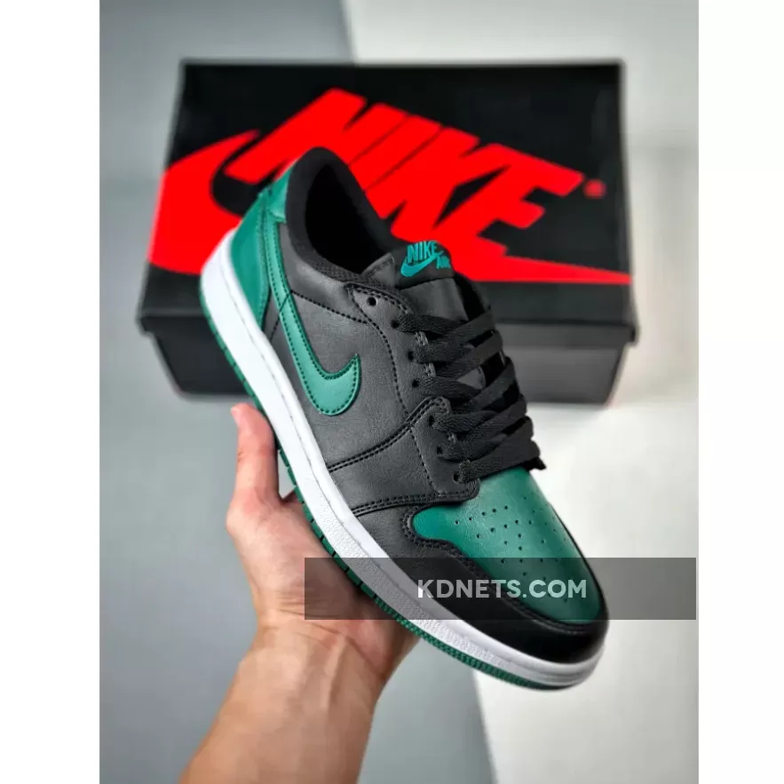 Air Jordan 1 Low OG Black/Gorge Green CZ0775-036