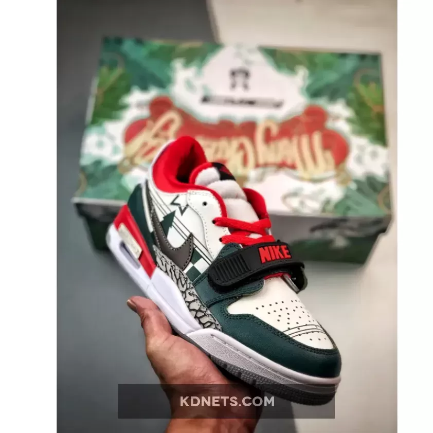 Jordan Legacy 312 Low 'Christmas' White Red Green Discount SN-850275640