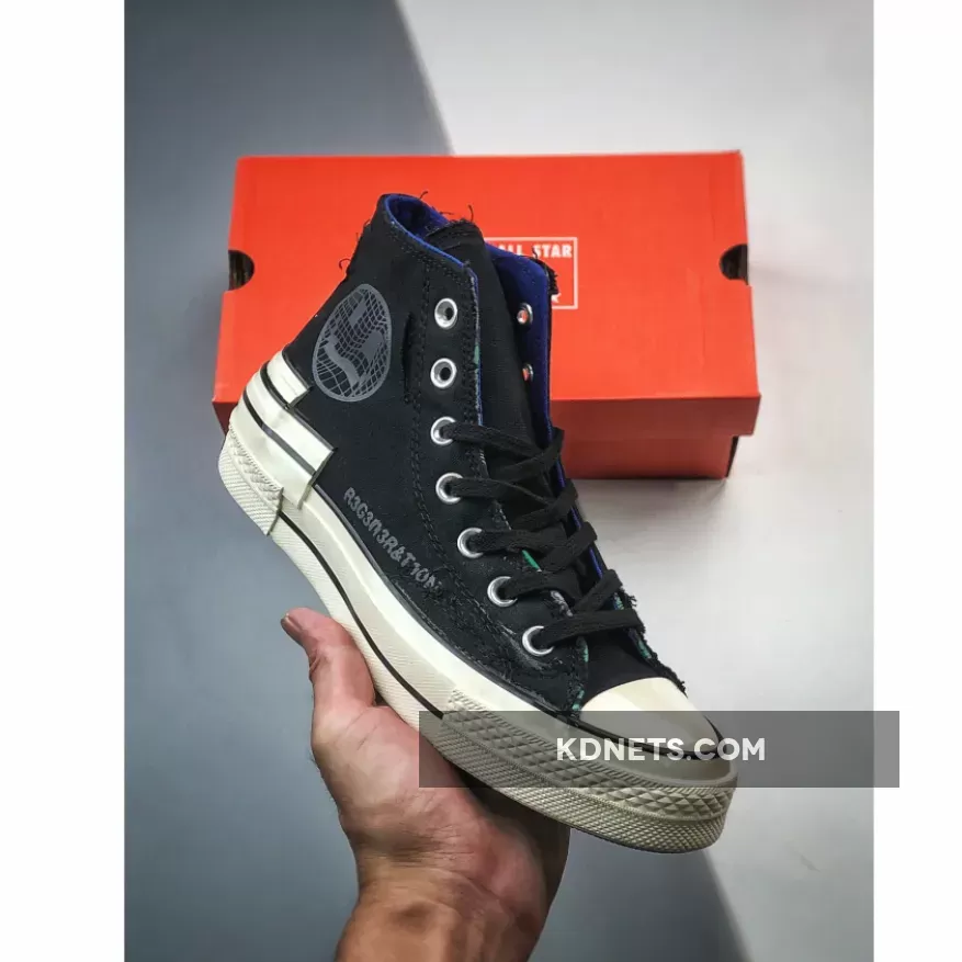 Converse Chuck 70 Hacked Heel High 'Tear Away Black Blue' A02407C / Converse Heel