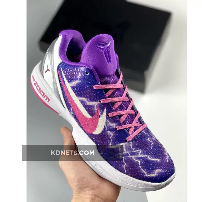 Nike Kobe 6 Purple Pink White Silver 1681877842 Cheap