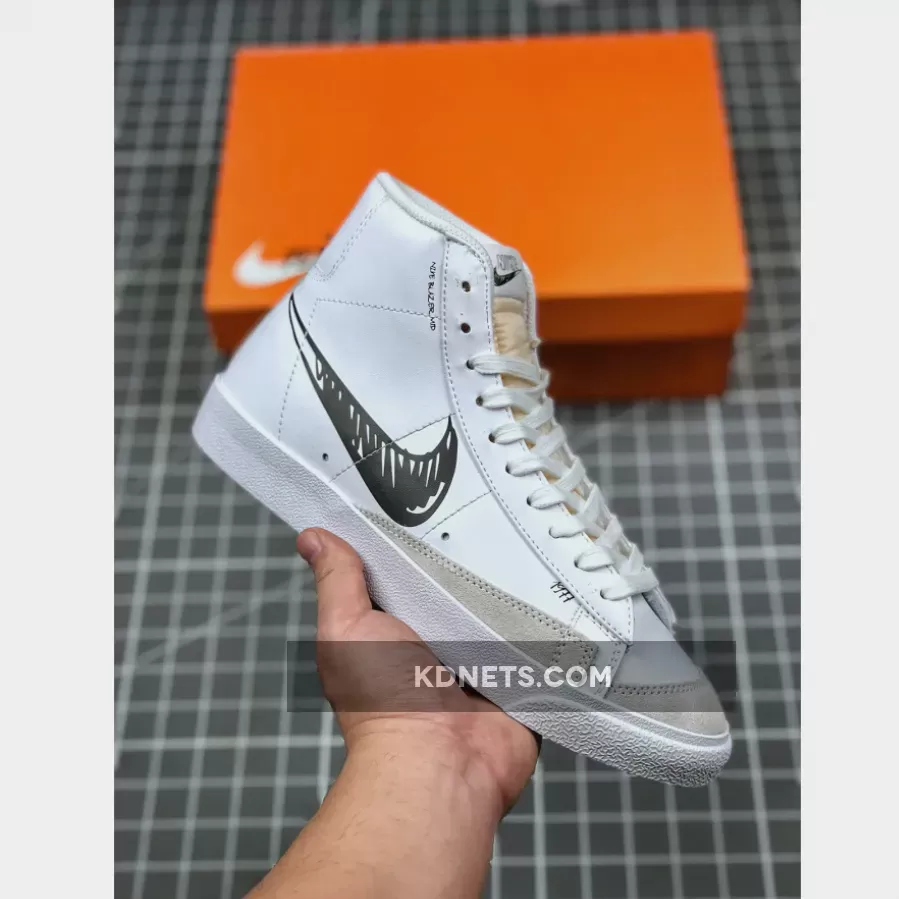 Discount Nike Blazer Mid 77 Sketch White/Black CW7580-101