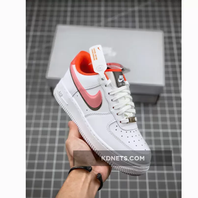 Nike Air Force 1 Low LV8 'Double Swoosh' White Bright Crimson - air force 1 lv8 gs double swoosh
