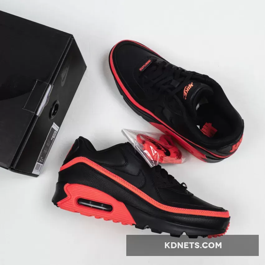 UNDEFEATED x Nike Air Max 90 Black Red CJ7197-003 90 air max red