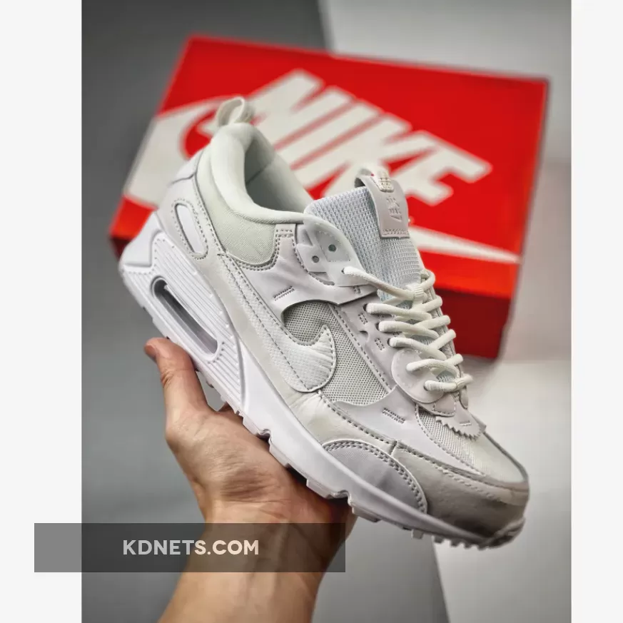 Nike Air Max 90 Futura Triple White DM9922-101 For Sale