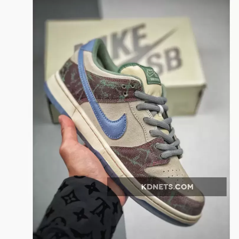 Ccs Skate Shop / Crenshaw Skate Club X Nike SB Dunk Low Cream/Brown-Blue-Green