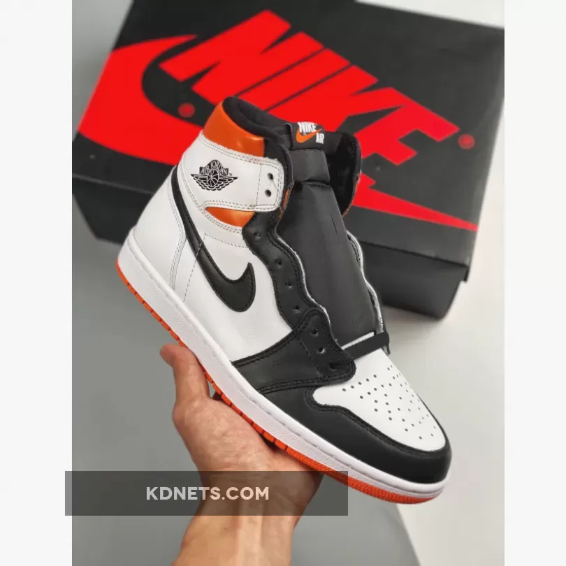 Air Jordan 1 High OG White/Electro Orange-Black 555088-180