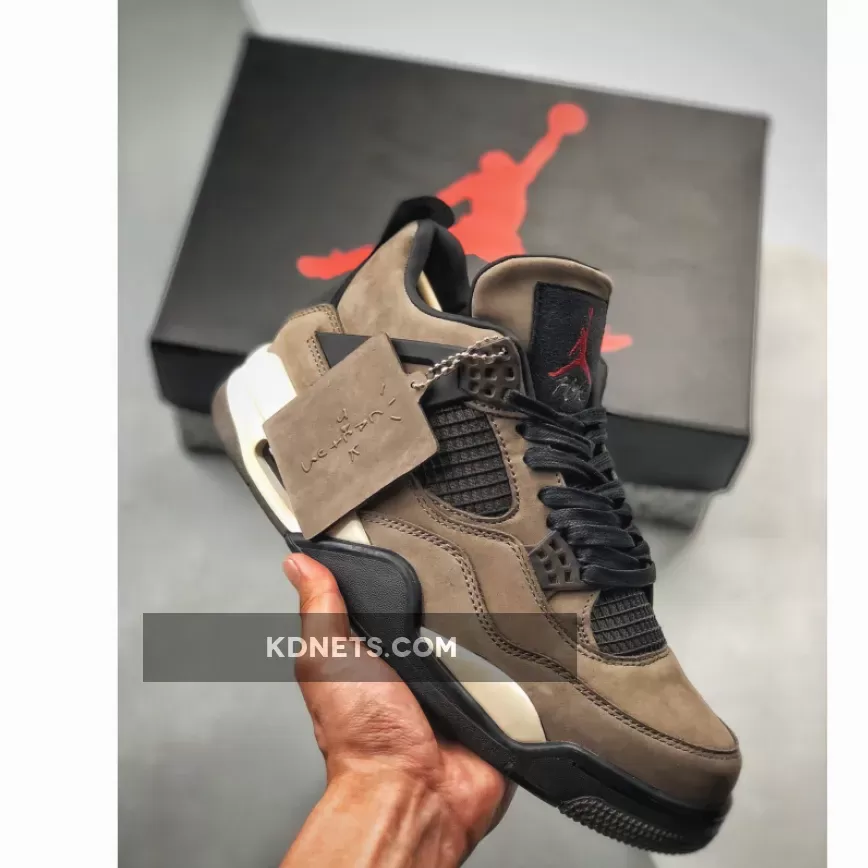 Travis Scott x Air Jordan 4 Olive, Olive 4s