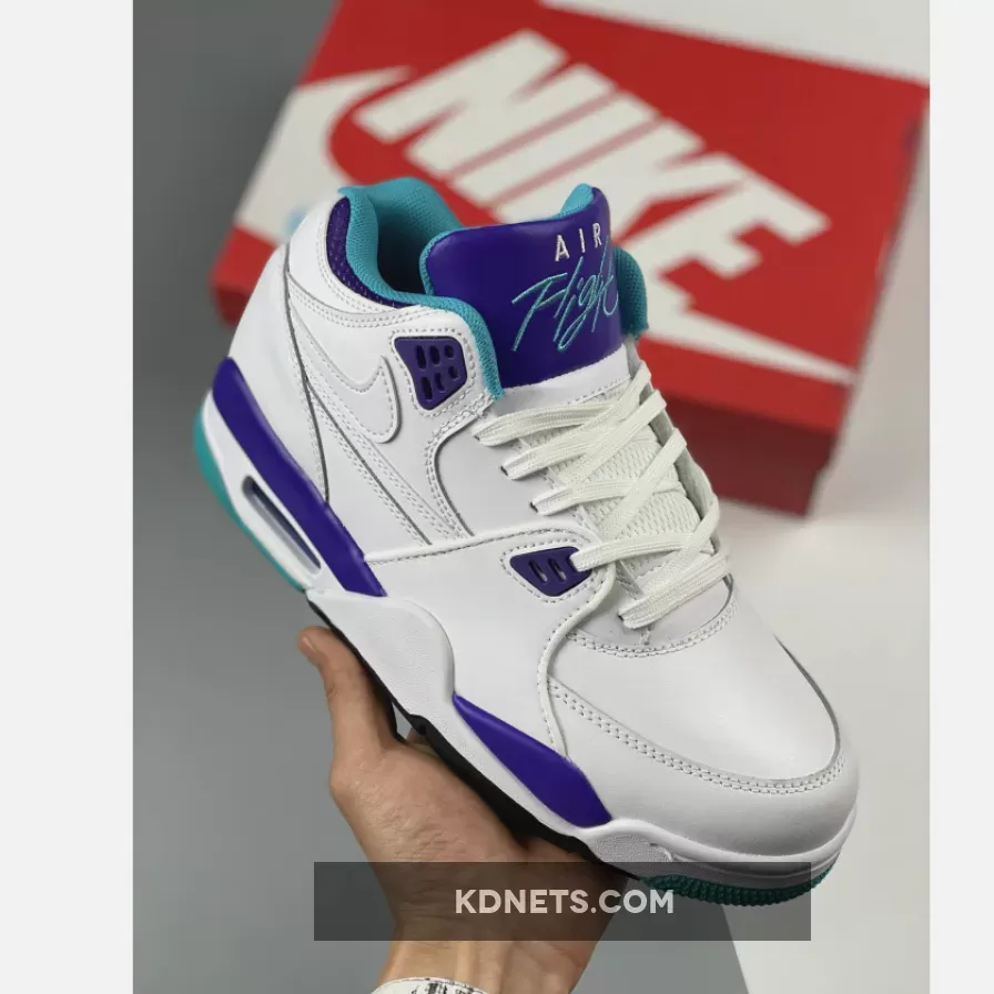 Nike Air Flight '89 White/Dark Concord-Hyper Jade 306252-113 New Releases