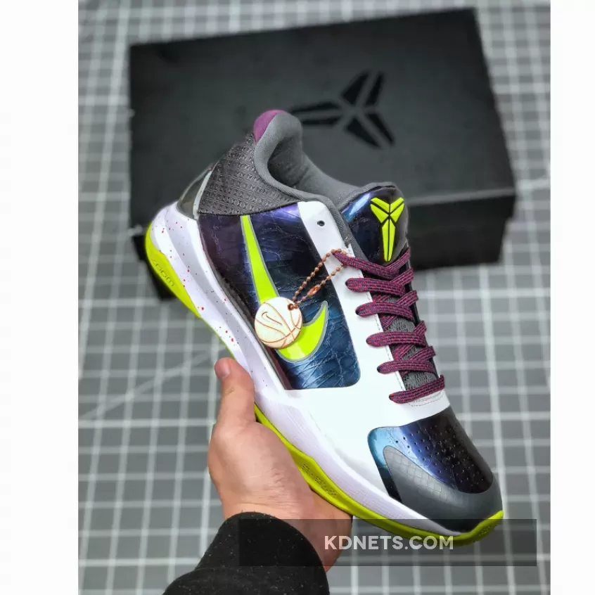 Nike Kobe 5 Protro 'Chaos' Purple/Cyber-White-Black #kobe chaos 5