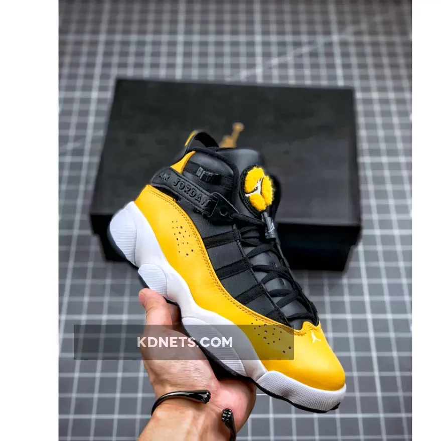 Air Jordan 6 Rings 'Taxi' Yellow Black White / air jordan 6 rings yellow