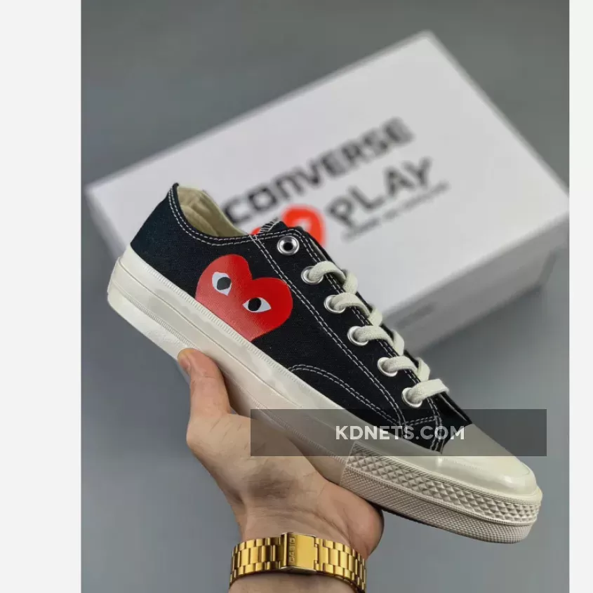 CDG Play x Converse Chuck Taylor All Star 70 Low Black 1666265857