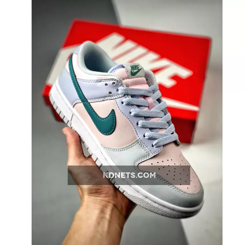 Nike Dunk Low Football Grey/Mineral Teal-Pearl Pink | football dunks