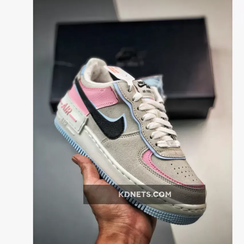 Nike Air Force 1 Shadow Hoops Medium Soft Pink/Black DX3358-100 / soft pink jordan 4 release date
