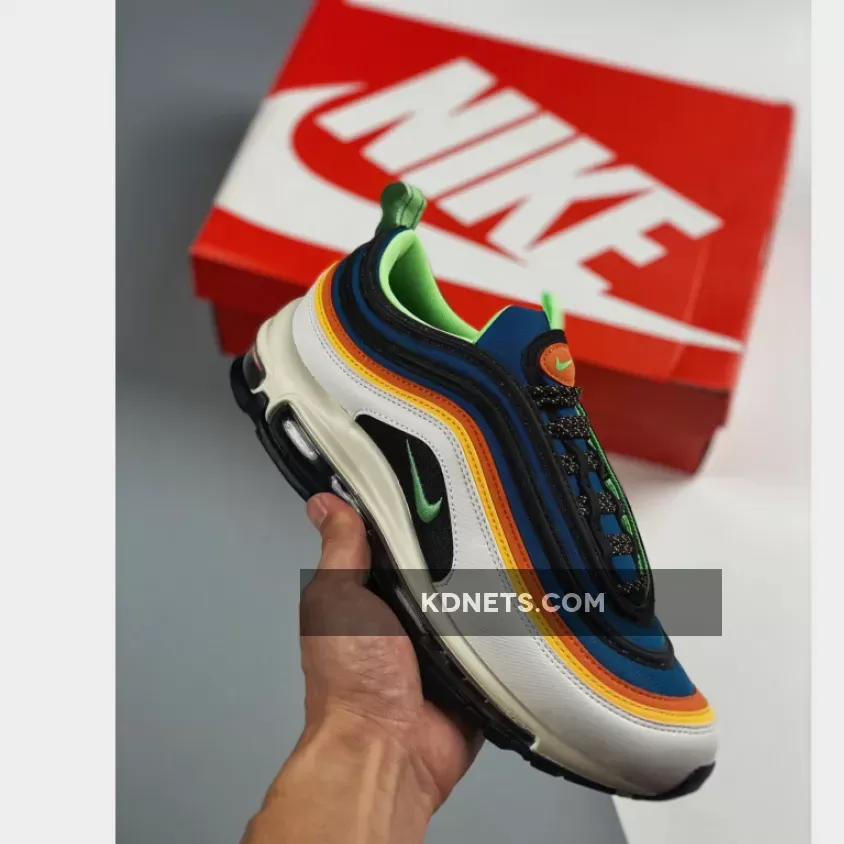 Air Max 97 Orange And Green / Nike Air Max 97 Blue Green Orange Yellow CZ7868-300