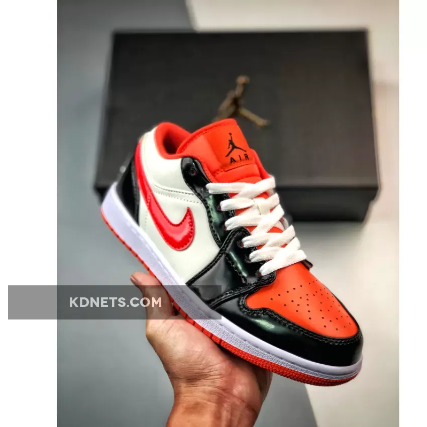 Air Jordan 1 Low ‘Halloween’ Team Orange/Black-Sail-Iron Grey | 1 gs
