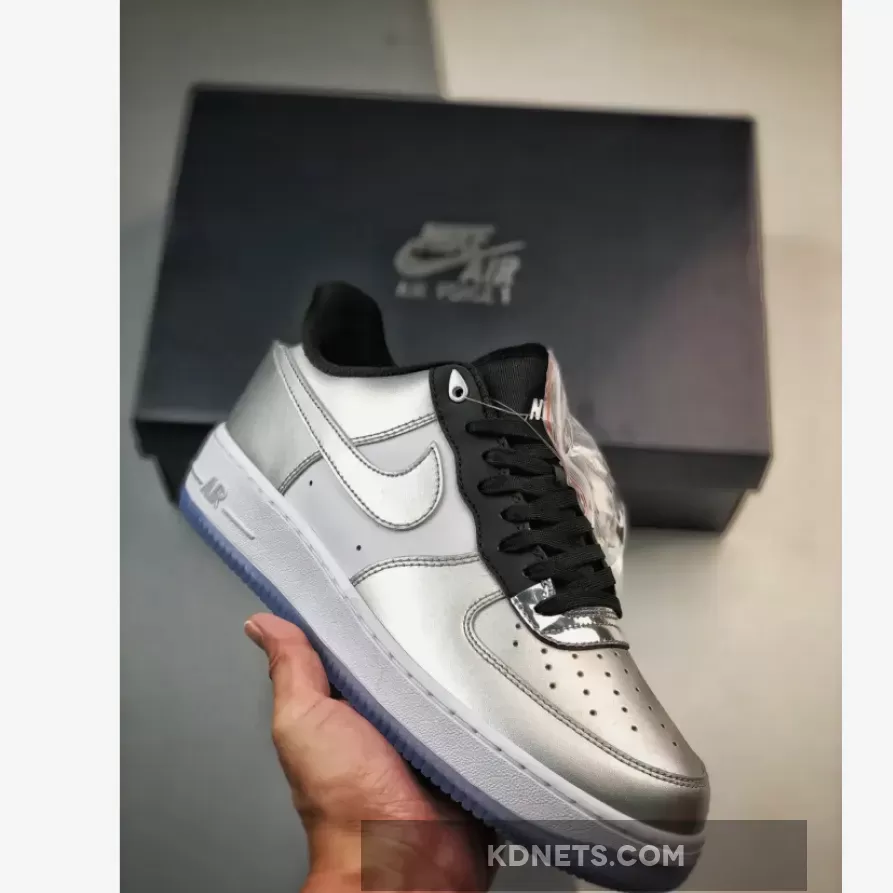 Nike Air Force 1 ’07 SE "Chrome" Metallic Silver Black