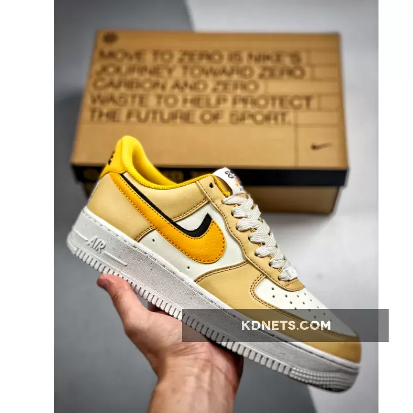 Nike Air Force 1 Low 82 White Tan Yellow DX6065-171