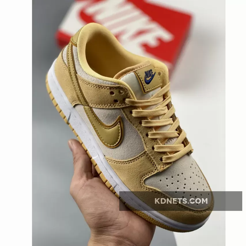 Nike Dunk Low WMNS 'Gold Suede' DV7411-200 gold suede dunks