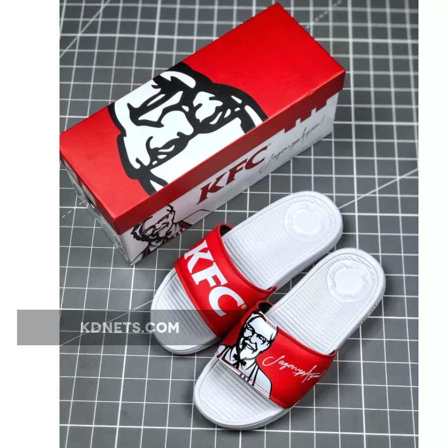 KFC X SANDALBOYZ Court Slides Red White Online