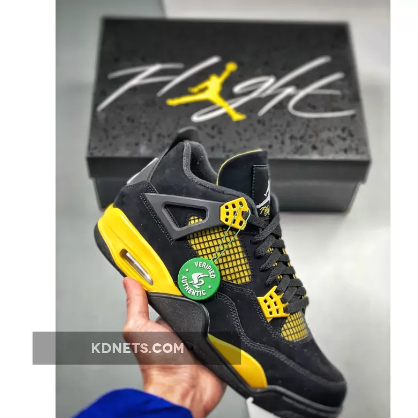Air Jordan 4 "Thunder 2023" Black/Tour Yellow DH6927-017