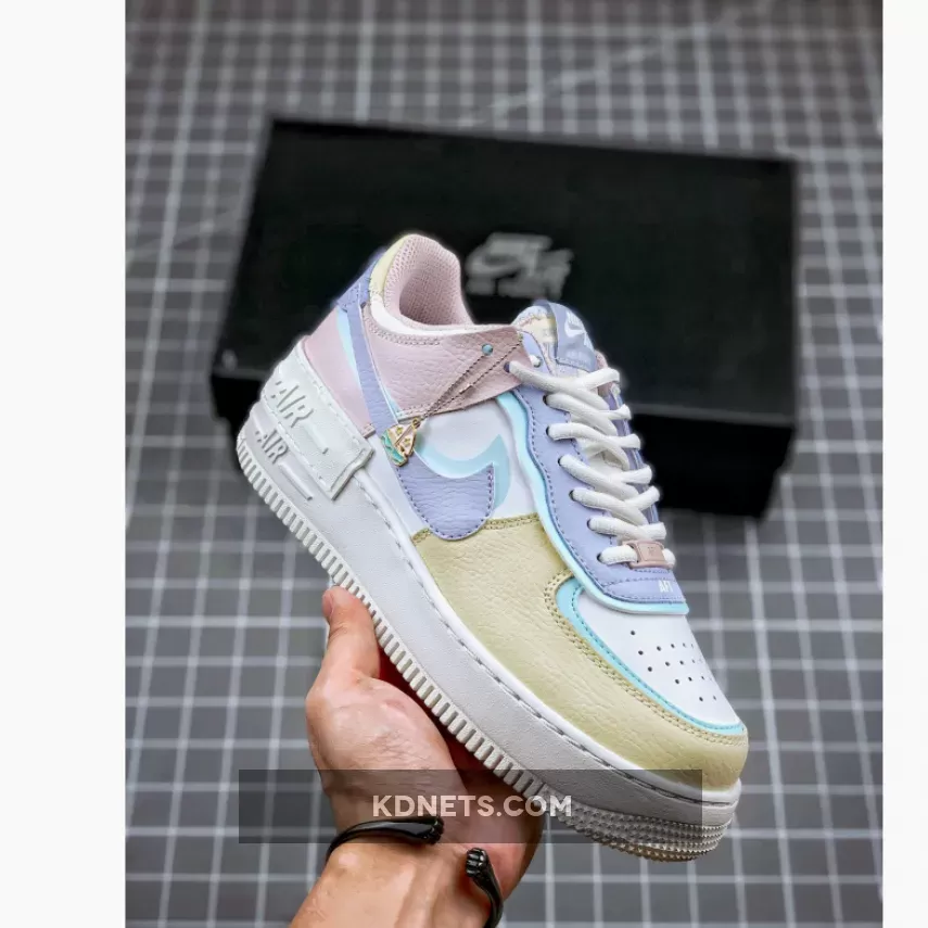 Nike Air Force 1 Shadow Pastel Blue Purple For Womens CI0919-106 / women's air force 1 pastel