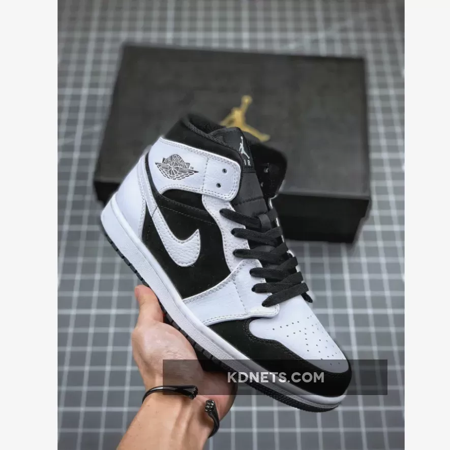 Air Jordan 1 Tuxedo - Air Jordan 1 Mid 'Tuxedo' White Black 554724-113