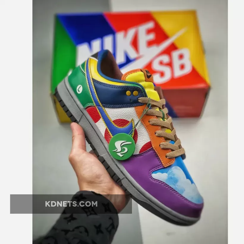 Discount Nike Dunk Low What The Super Mario, Custom Dunk