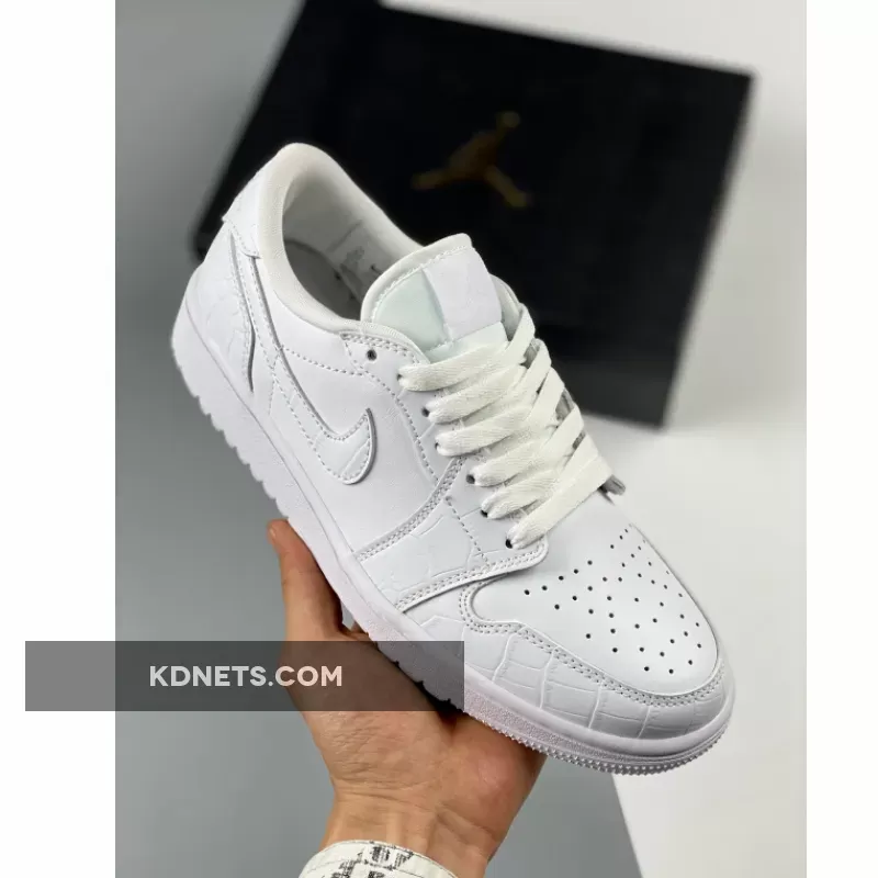Where To Buy Air Jordan 1 Low Golf 'White Croc' DD9315-110