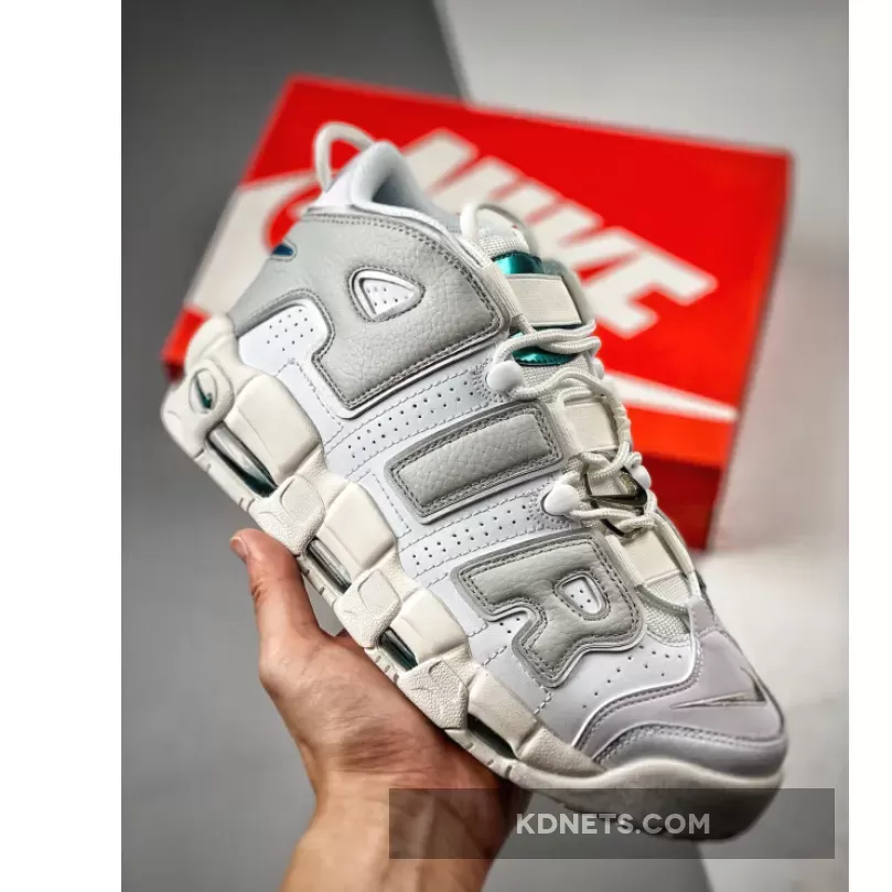 Nike Air More Uptempo White/Grey/Metallic Teal DR7854-100