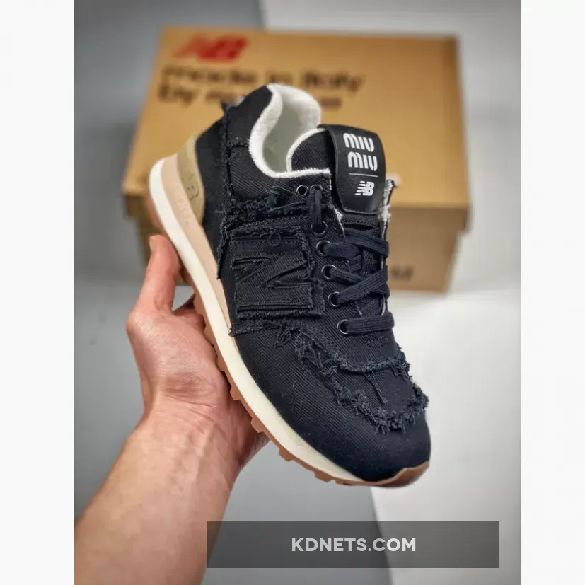 Nb Miu Miu - Miu Miu x New Balance 574 Denim Royal Blue