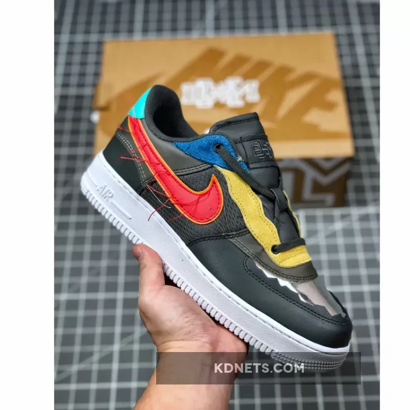 Nike Air Force 1 Blue And Yellow Nike Air Force 1 Low "BHM" Blue/Yellow-Red-Green