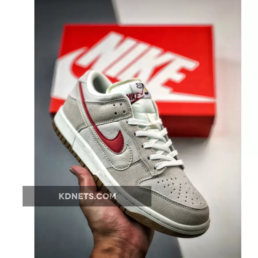 Nike Dunk Low SE '85' Grey/Orange - double swoosh dunks