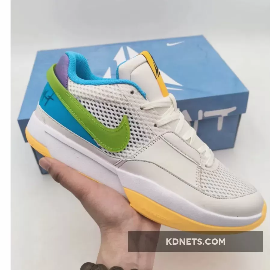 Nike Ja 1 Phantom/Action Green-Action Grape-White / ja 1 trivia