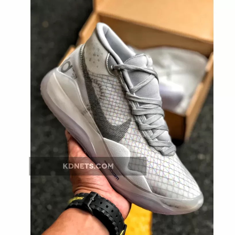 Nike KD 12 White/Black-Wolf Grey / kd 12 grey