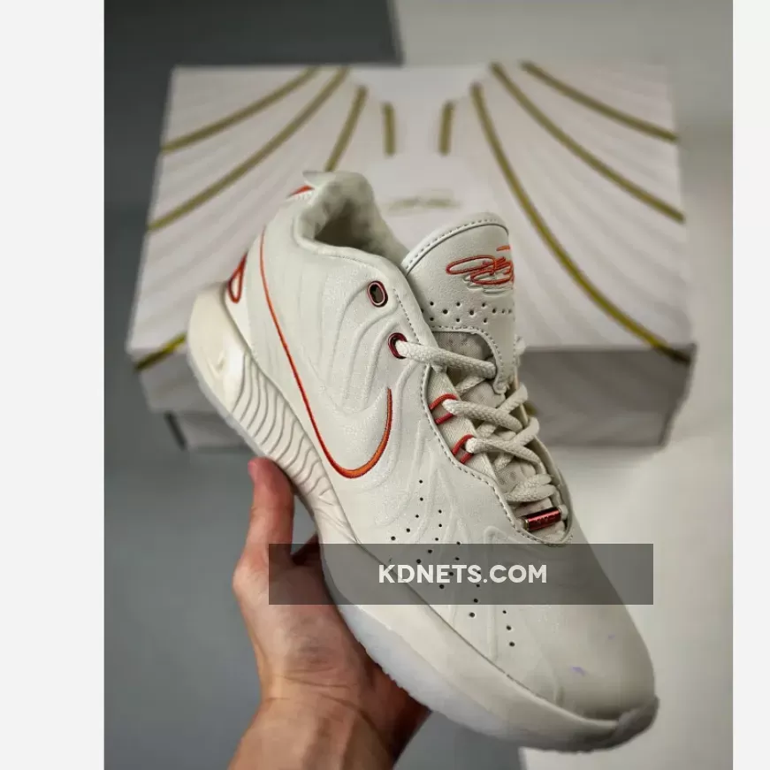 Nike LeBron 21 "Akoya" Light Bone/Coconut Milk-Orange | LEBRON 21 NIKE