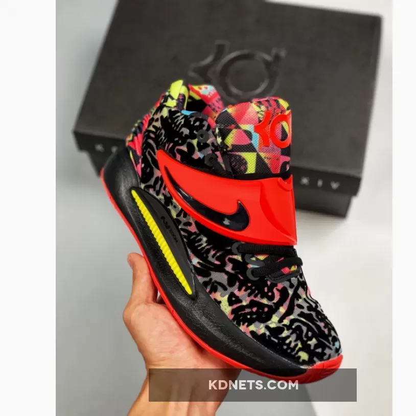 Nike KD 14 'Ky-D' Black Red CW3935-002 - yellow kd 14