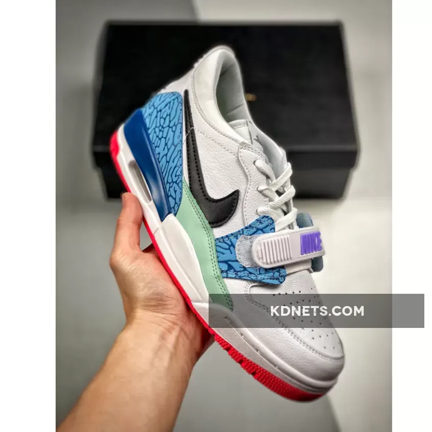 Jordan Legacy 312 Low Easter White Valerian Blue DV9127-101 Discount