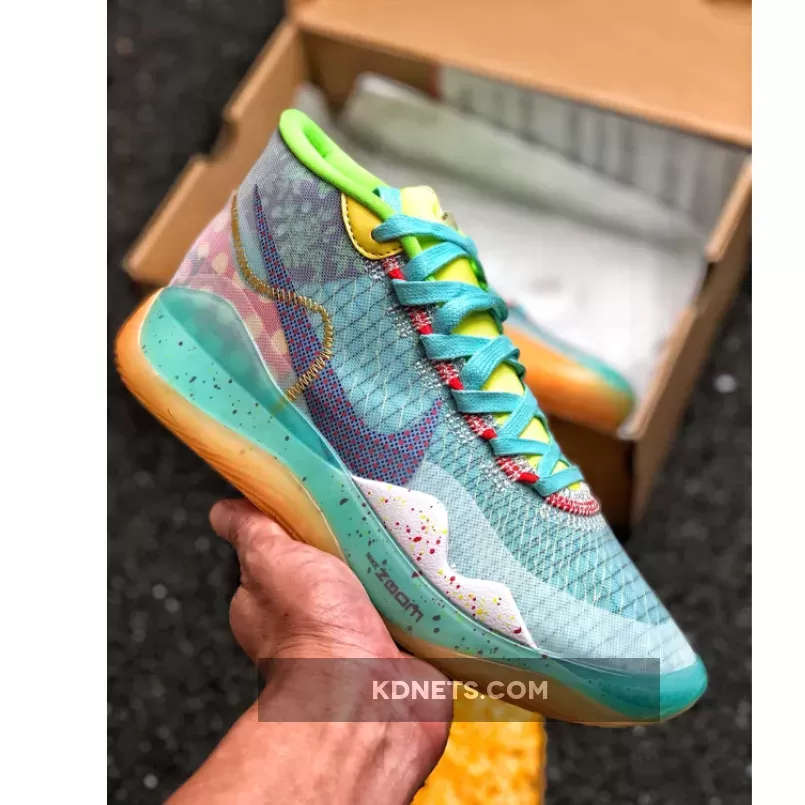 Nike KD 12 'EYBL' Red Orbit/Blue Glaze-Orange Pulse CK1195-300 #eybl kd 12