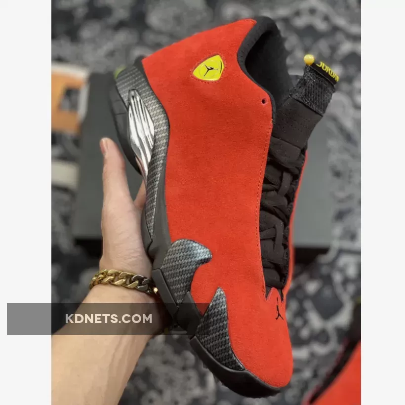 Jordan 14 White And Red - Air Jordan 14 Retro 'Ferrari' Challenge Red 654459-670