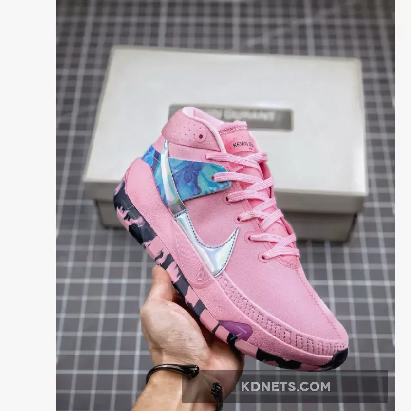 Nike KD 13 'Aunt Pearl' Pink Foam/Light Arctic Pink/Blue Void kd 13 aunt pearls