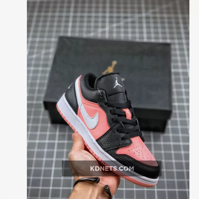 Women's/Gradeschool Sizes Air Jordan 1 Retro Low 'Pink Quartz' jordan 1 pink and black low